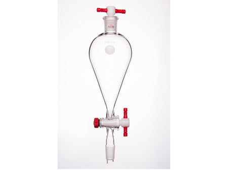 MSE PRO Separating Funnel, Upper Lower Mouth: 14/20, 2mm, PTFE Stopper, 125mL