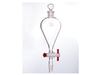MSE PRO Separating Funnel, Upper Lower Mouth: 14/20, Hollow Glass Mouth Stopper, 2mm Glass Stopper, 125mL