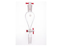 MSE PRO Separating Funnel, Upper Lower Mouth: 24/40, 2mm, PTFE Stopper, 125mL