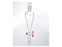 MSE PRO Separating Funnel, Upper Lower Mouth: 24/40, Hollow Glass Mouth Stopper, 4mm Glass Stopper, 250mL
