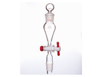 MSE PRO Separating Funnel, Upper Lower Mouth: 19/22, Hollow Glass Mouth Stopper, 2mm Glass Stopper, 10mL