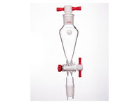 MSE PRO Separating Funnel, Upper Lower Mouth: 19/22, 2mm, PTFE Stopper, 25mL