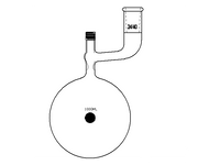 MSE PRO Solvent Storage Ball Bottle, Grinding Mouth: 24/40, 1000mL, New 8mm High Vacuum Valve