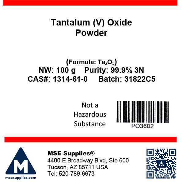 MSE PRO Tantalum (V) Oxide (Ta<sub>2</sub>O<sub>5</sub>) 99.9% 3N Powder, Chemicals and Compounds, MSE Supplies LLC, MSE Supplies