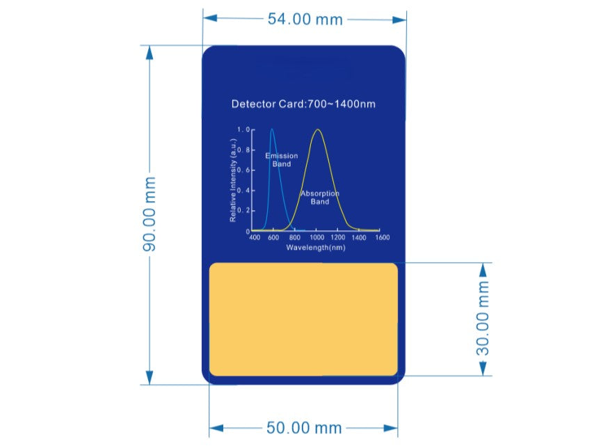 MSE PRO Laser Observation Card (Absorption Band:700~1400nm, Emission Band:585nm) - MSE Supplies LLC
