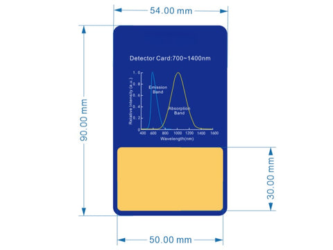MSE PRO Laser Observation Card (Absorption Band:700~1400nm, Emission Band:585nm) - MSE Supplies LLC