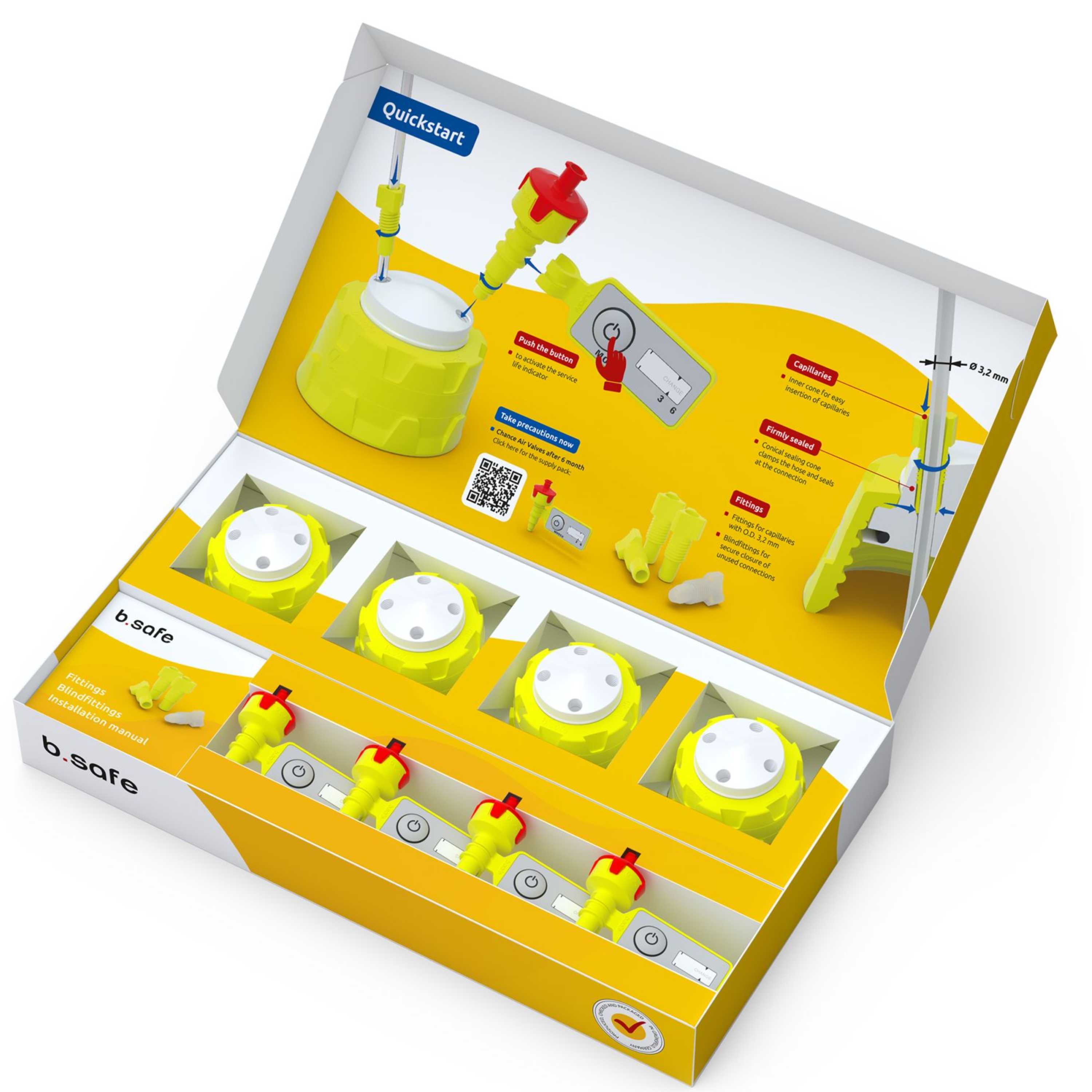b.safe Starter Box C (GL 45 ) (PP/PTFE )