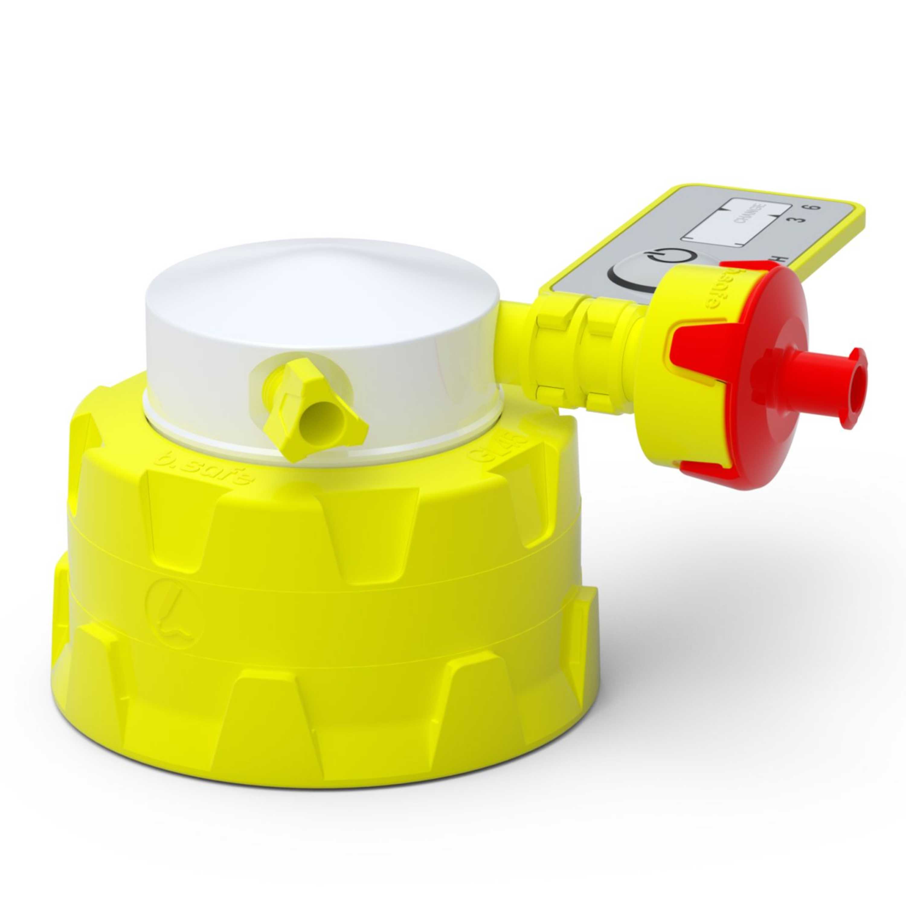 b.safe Space-saving Caps GL45 (2x UNF 1/4" ) (PTFE/PP-GF )