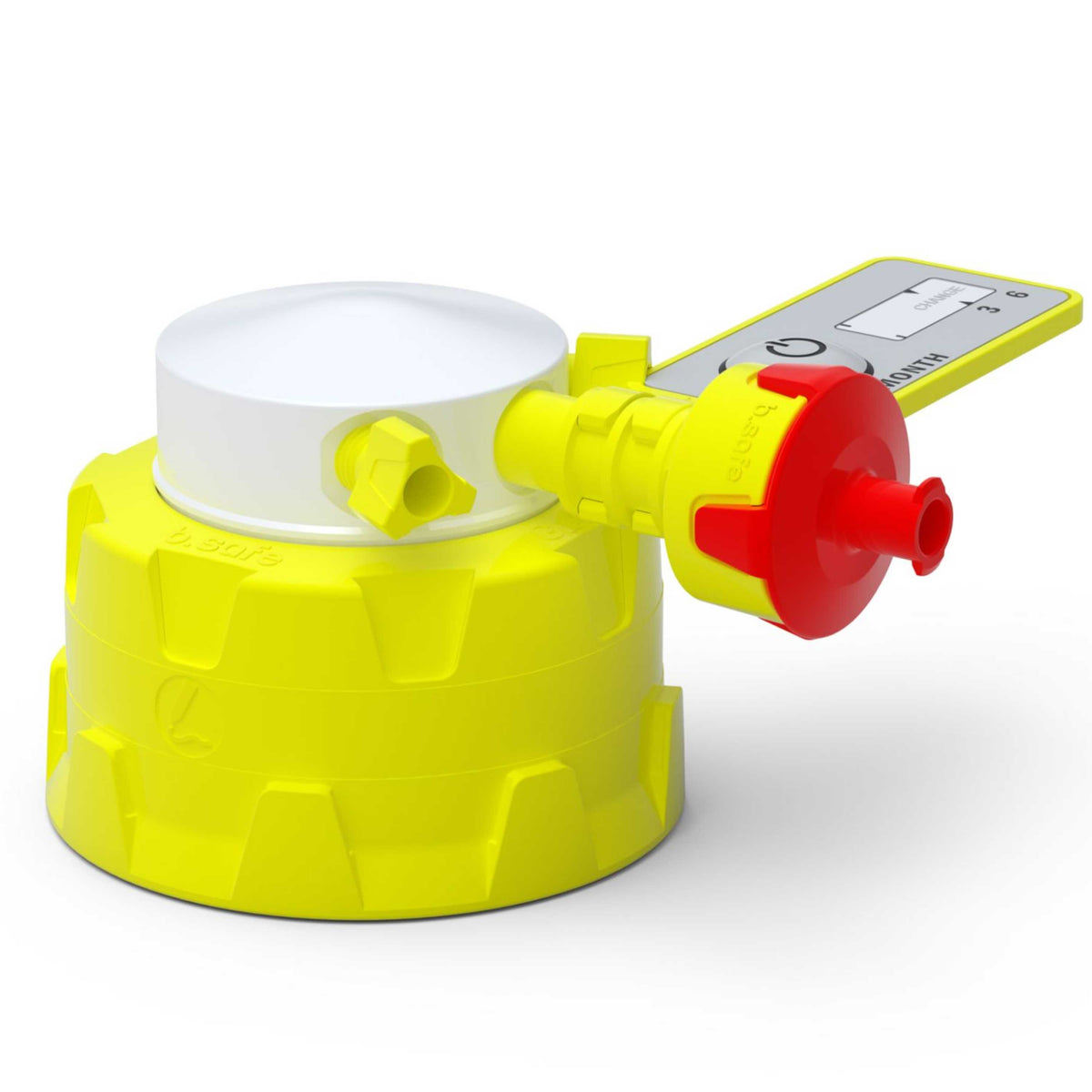 b.safe Space-saving Caps GL45 (3x UNF 1/4" ) (PTFE/PP-GF )