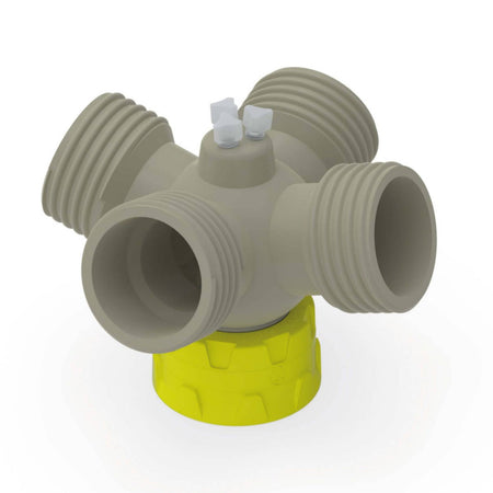 b.safe Distributor for Flushing Bottles (GL45, 4x GL45, 3x UNF 1/4" ) (PP/PP-GF )