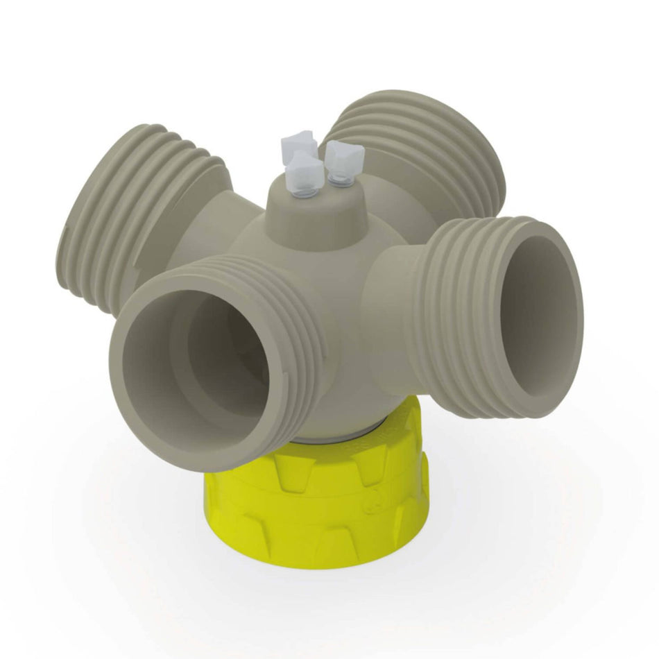 b.safe Distributor for Flushing Bottles (GL45, 4x GL45, 3x UNF 1/4" ) (PP/PP-GF )
