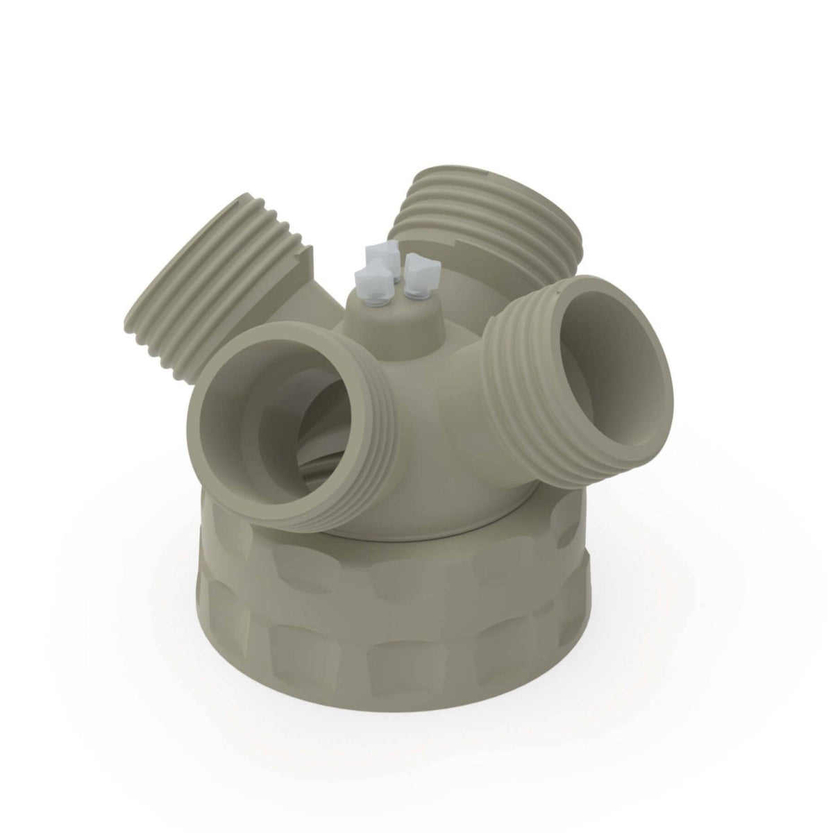 b.safe Distributor for Flushing Bottles (GLS80, 4x GL45, 3x UNF 1/4" ) (PP )