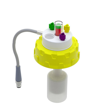 b.safe Control Waste Caps S55 (3x UNF1/4", 1x GL14 ) (PTFE/PP-GF )