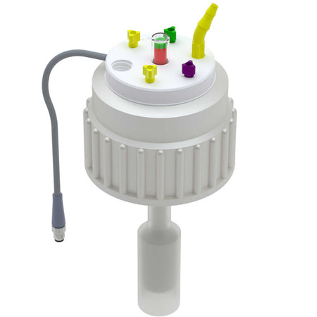 b.safe Control Waste Caps B83 (4x UNF1/4", 1x GL14, 1x NPT1/8" ) (PTFE/PE )