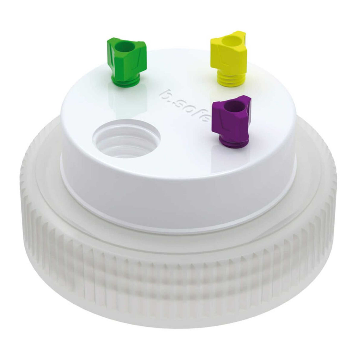 b.safe Waste Cap B63 (3x UNF1/4", 1x GL14 ) (PTFE/PP )