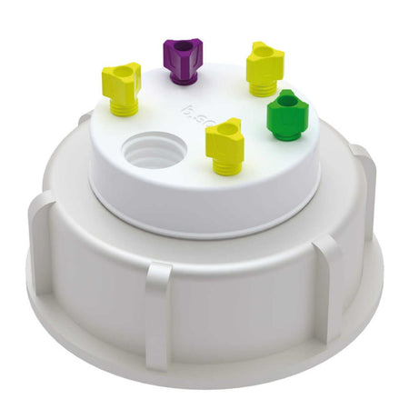 b.safe Waste Cap S65 (5x UNF1/4", 1x GL14 ) (PTFE/PE )