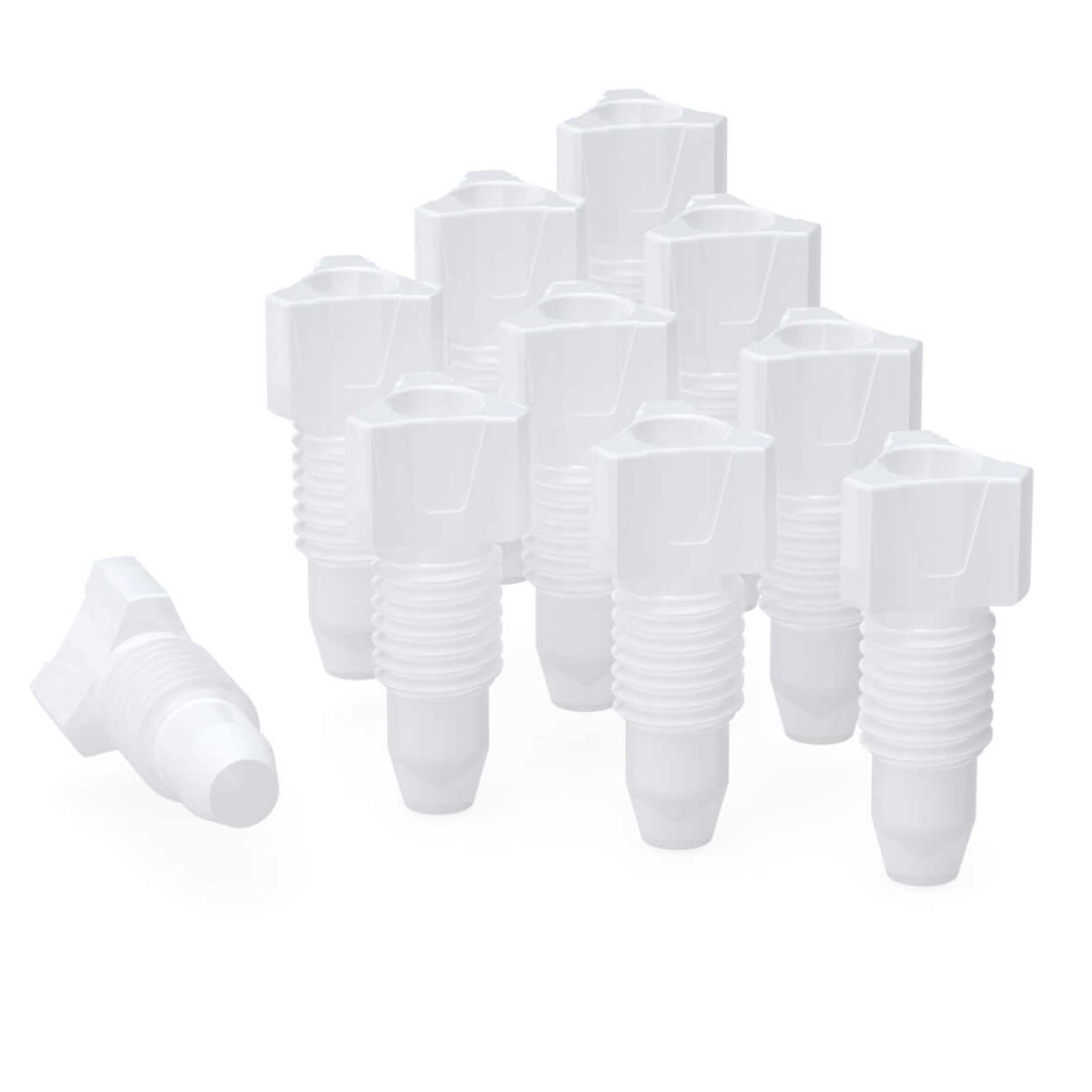 b.safe Bouchon obturateur pour analyse PFAS (UNF 1/4" (PU=10 pcs.) ) (PE )