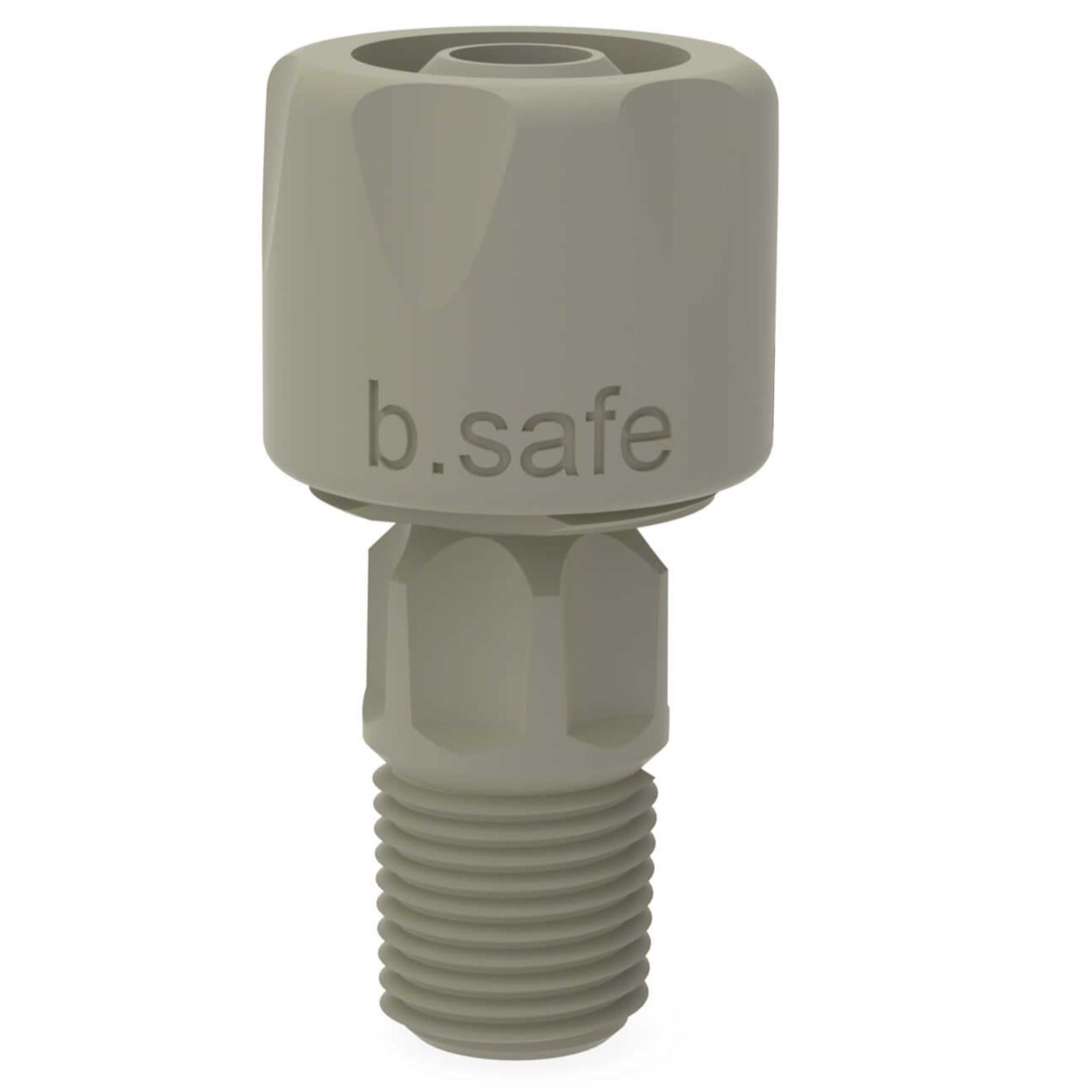 b.safe Corrugated Tubing Coupling (Ø 8,5 mm, NPT 1/8" ) (PP )
