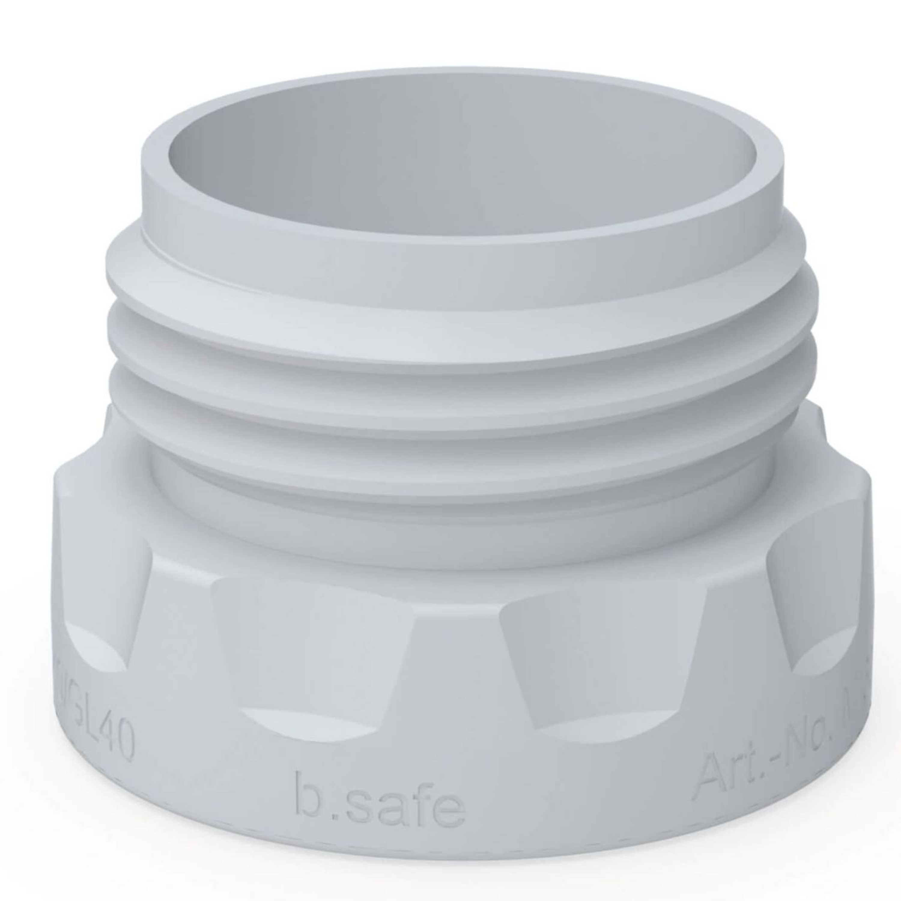 b.safe Adaptor for Caps S40 (S40 (m) - GL45 (f) ) (PTFE )