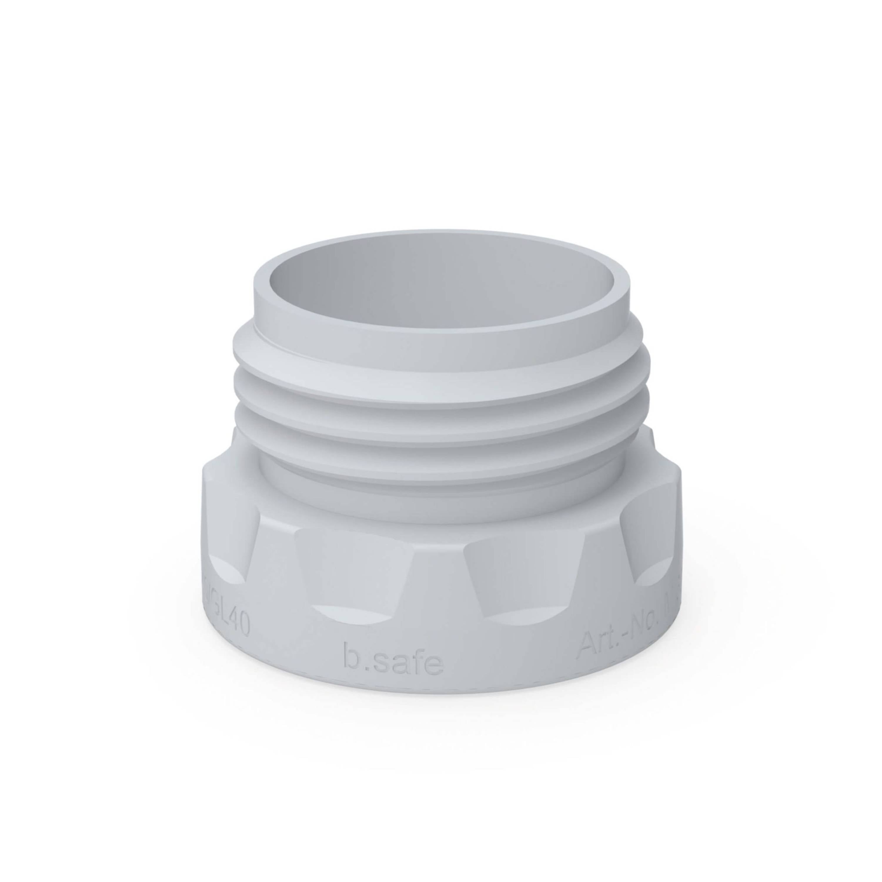b.safe Adaptors for Caps GL45 (GL45 (m) - GPI38-430 (f) ) (PTFE ) - Bio Lab Consumables - b.safe - MSE Supplies