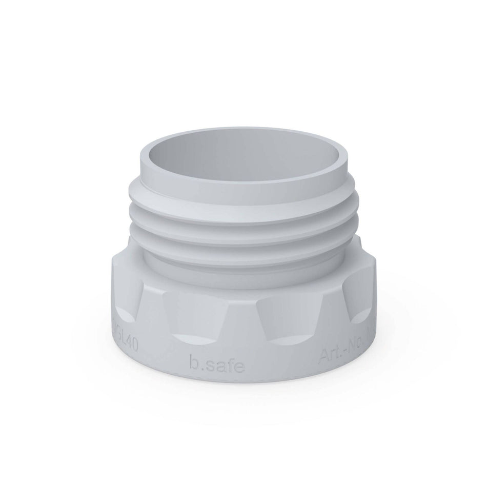 b.safe Adaptors for Caps GL45 (GL45 (m) - GPI38-430 (f) ) (PTFE ) - Bio Lab Consumables - b.safe - MSE Supplies