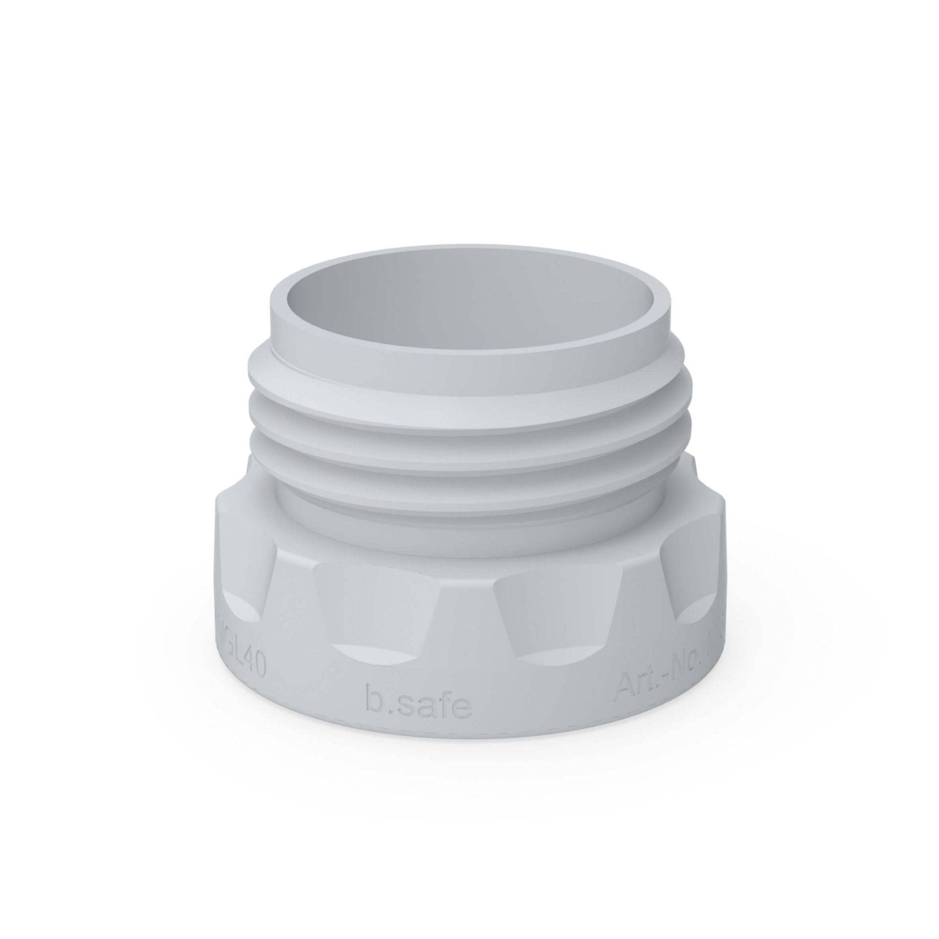 b.safe Adaptor for Waste Caps S 55 (S55 (m) - S51 (f) ) (PTFE )