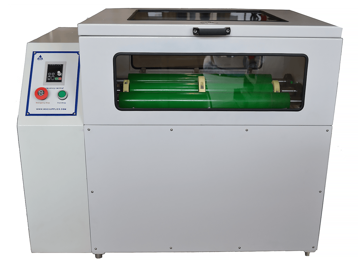 MSE PRO Roller Jar Mill with Safety Guard and Door Interlock System One Tier, 4-Jar up to 20L capacity, Ball Mills, MSE Supplies LLC, MSE Supplies