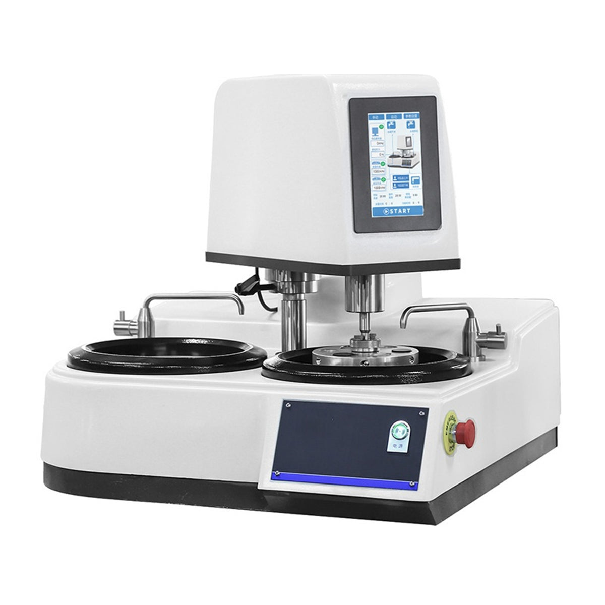 MSE PRO Advanced Metallographic Dual Disc Dual Control Center, Multi-point Loading Switchable Automatic Grinder/Polisher, φ254mm Disk Diameter - Metallographic Machines - MSE Supplies LLC - MSE Supplies