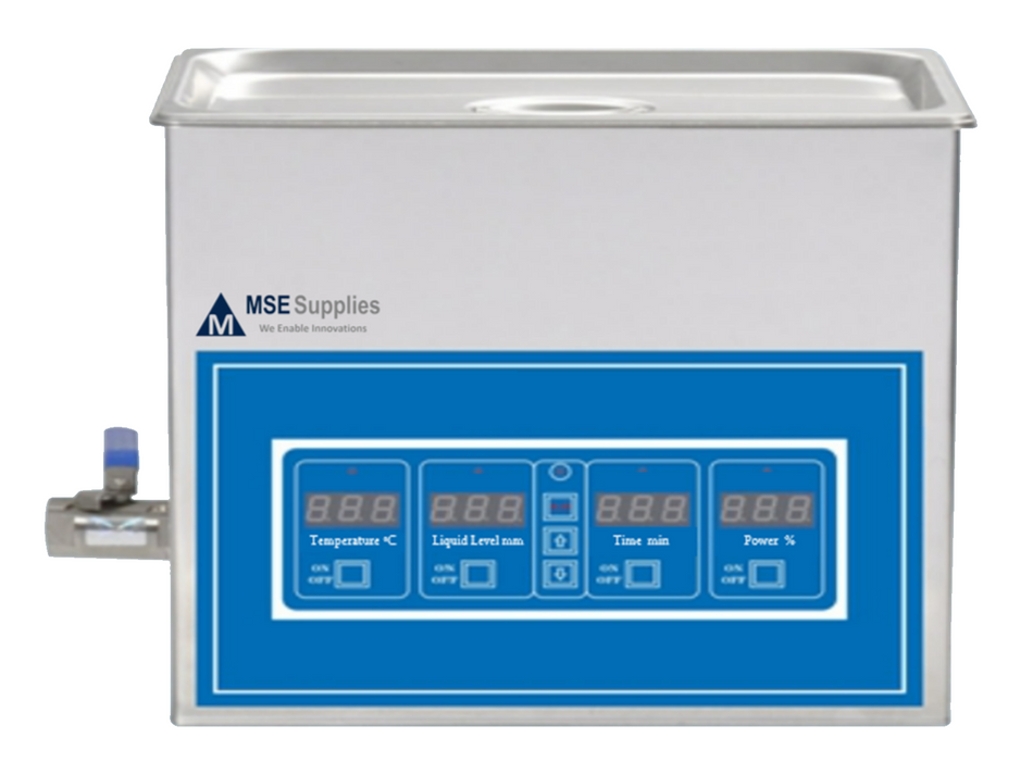 MSE PRO 6L CNC Ultrasonic Cleaner with Heater, 40kHz, 150W Ultrasonic Power, Ultrasonic Baths, MSE Supplies LLC, MSE Supplies