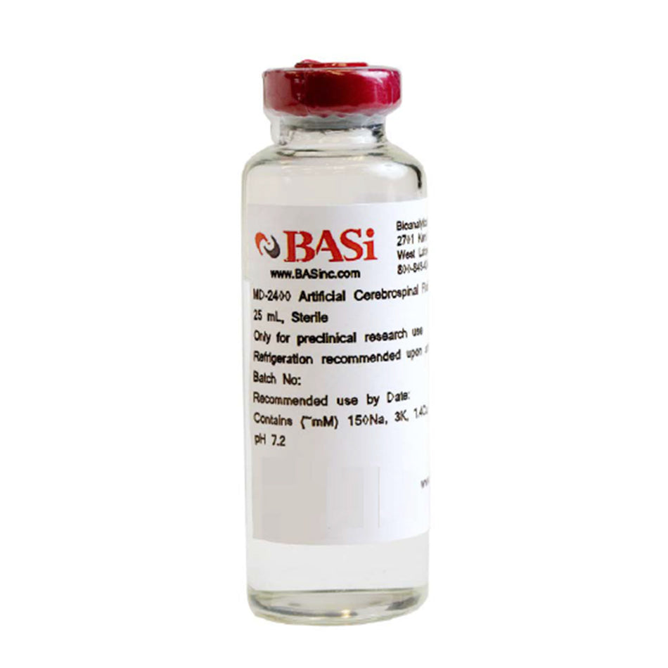 BASi Sterile Artificial Cerebrospinal Fluid (ACSF) / Perfusion Fluid 25 mL - Animal Studies - BASi - MSE Supplies