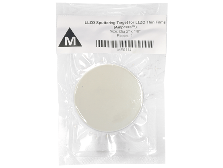 MSE PRO Solid Electrolyte, Ta-doped LLZO Sputtering Target for LLZO Thin Films, Sputtering Targets, MSE Supplies LLC, MSE Supplies