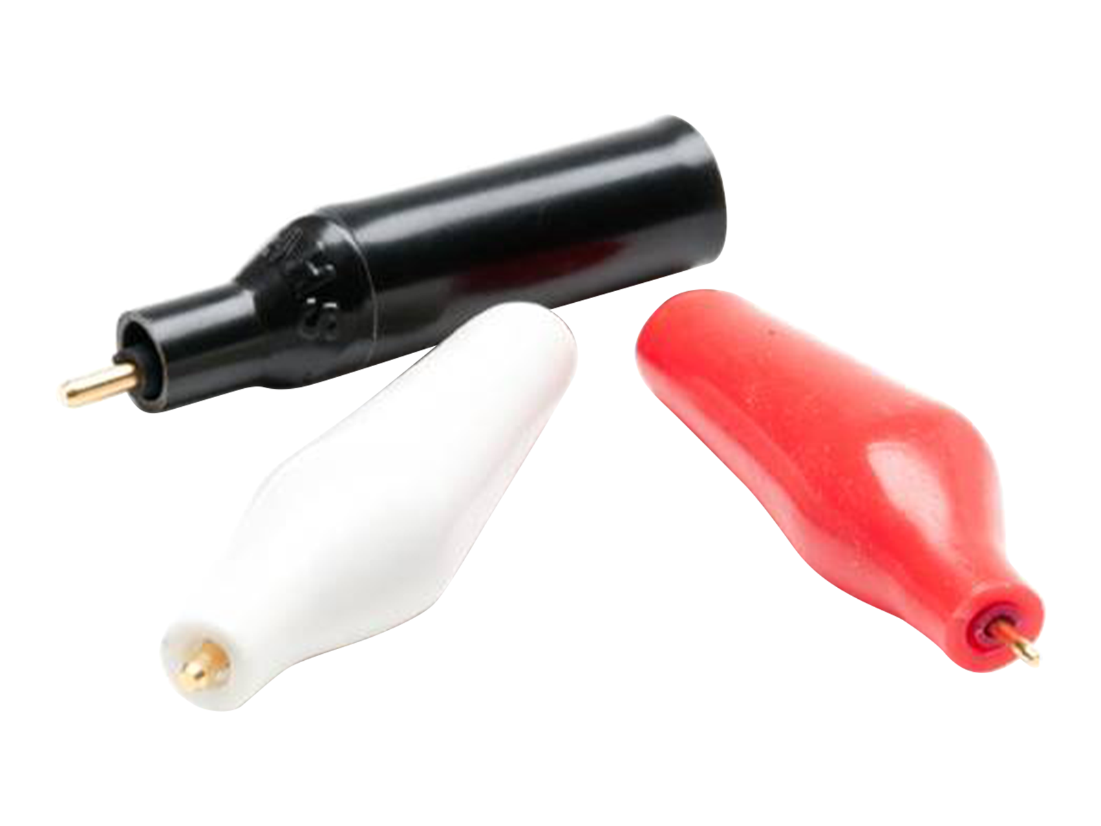 BASi Cell Lead Clips Kit - Alligator Clips with Male Pins and Covers, Electrochemical Products, BASi, MSE Supplies