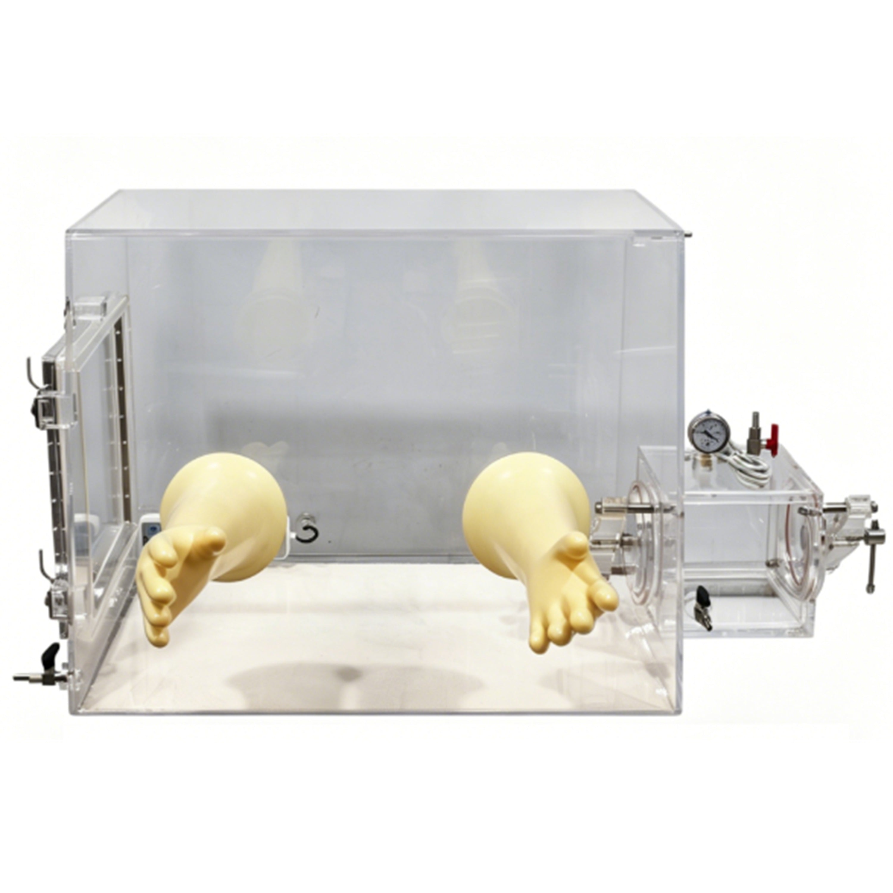 MSE PRO 173L Lab Two Port Acrylic Glove Box (700W x 450D x 550H mm