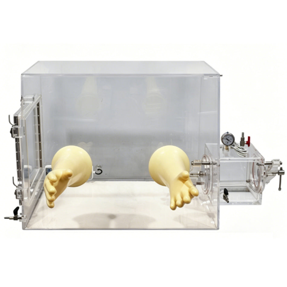 MSE PRO 672L Laboratory Two Port Acrylic Glove Box (1200W x 800D x 700H mm) - Glove Boxes - MSE Supplies LLC - MSE Supplies