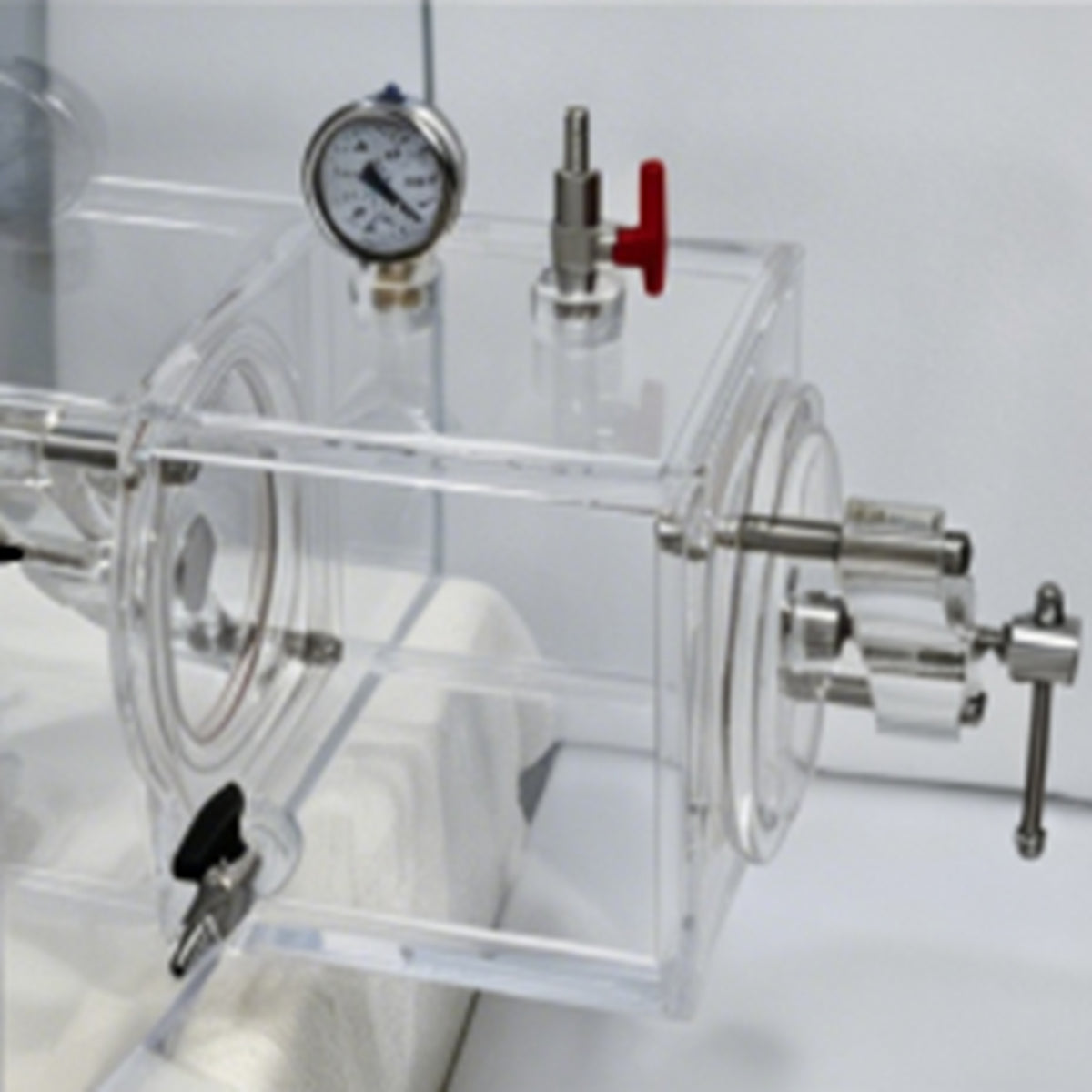 MSE PRO Refurbished 173L Laboratory Two Port Acrylic Glove Box (700W x 450D x 500H mm) (GB0020) - Science & Laboratory - MSE Supplies LLC - MSE Supplies