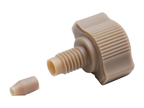 BASi Fingertight PEEK Fitting and Ferrule for Plastic Tubing, Electrochemical Products, BASi, MSE Supplies