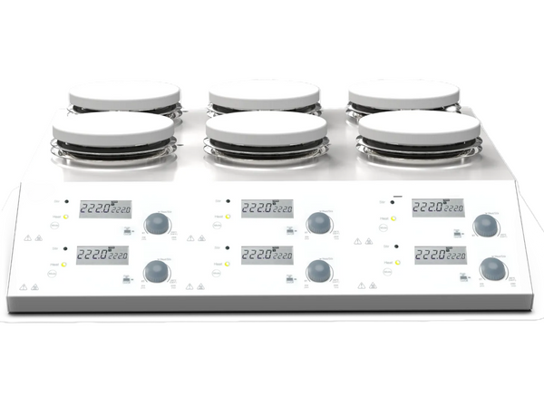 MSE PRO 6 Channel LCD Digital Hotplate Magnetic Stirrer, Up To 280