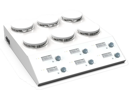 MSE PRO 6 Channel LCD Digital Magnetic Stirrer, Stirrers, MSE Supplies LLC, MSE Supplies