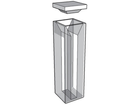 MSE PRO Micro-Fluorescence Cuvettes With Lid, 10mm Path Length, Optical Glass (340nm-2500nm), Laboratory Spectrometers and Spectrophotometers, MSE Supplies LLC, MSE Supplies