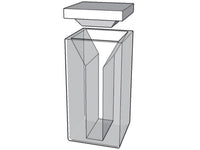 MSE PRO Micro Cuvettes With White Walls And Lid, 10mm Path Length, Optical Glass (340nm-2500nm), Laboratory Spectrometers and Spectrophotometers, MSE Supplies LLC, MSE Supplies