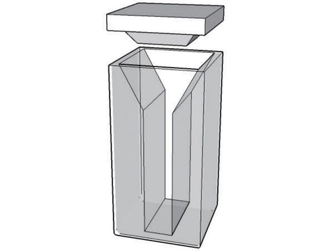 MSE PRO Micro Cuvettes With White Walls And Lid, 10mm Path Length, Optical Glass (340nm-2500nm), Laboratory Spectrometers and Spectrophotometers, MSE Supplies LLC, MSE Supplies