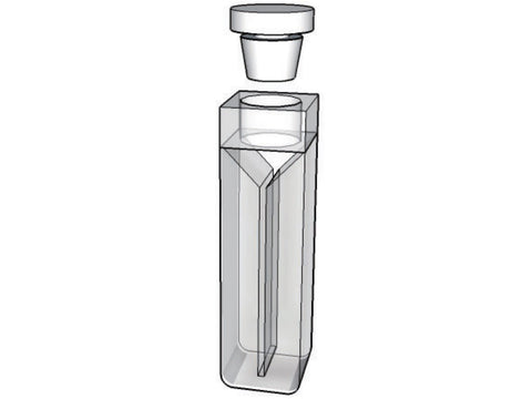 MSE PRO Micro Cuvettes With White Walls And Stopper, 100mm Path Length, Optical Glass (340nm-2500nm), Laboratory Spectrometers and Spectrophotometers, MSE Supplies LLC, MSE Supplies