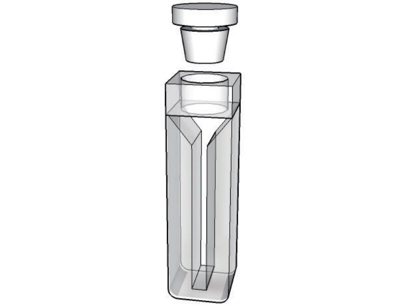 MSE PRO Micro Cuvettes With White Walls And Stopper, 100mm Path Length, Optical Glass (340nm-2500nm), Laboratory Spectrometers and Spectrophotometers, MSE Supplies LLC, MSE Supplies