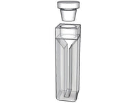 MSE PRO Micro Cuvettes With White Walls And Stopper, 100mm Path Length, Optical Glass (340nm-2500nm), Laboratory Spectrometers and Spectrophotometers, MSE Supplies LLC, MSE Supplies