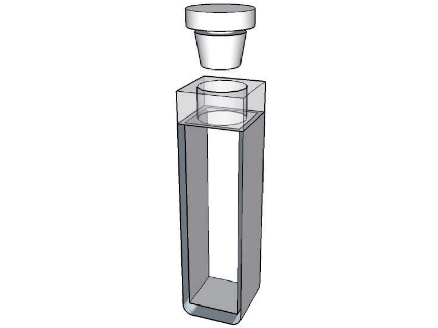MSE PRO Standard Cuvettes With Stopper, 100mm Path Length, Optical Glass (340nm-2500nm), Laboratory Spectrometers and Spectrophotometers, MSE Supplies LLC, MSE Supplies