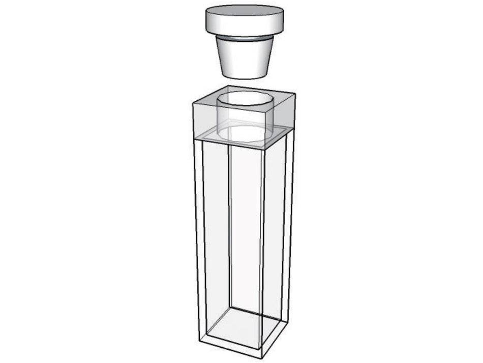MSE PRO Standard Fluorescence Cuvettes With Stopper, 100mm Path Length, Optical Glass (340nm-2500nm), Laboratory Spectrometers and Spectrophotometers, MSE Supplies LLC, MSE Supplies