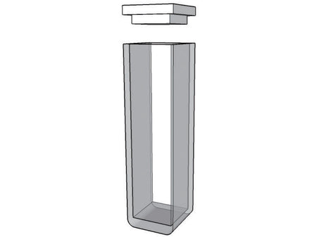 MSE PRO Standard Round-Bottom Cuvettes With Lid, 100mm Path Length, Optical Glass (340nm-2500nm), Laboratory Spectrometers and Spectrophotometers, MSE Supplies LLC, MSE Supplies
