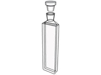 MSE PRO Standard Round-Bottom Cuvettes With Stopper, 2mm Path Length, Optical Glass (340nm-2500nm), Laboratory Spectrometers and Spectrophotometers, MSE Supplies LLC, MSE Supplies