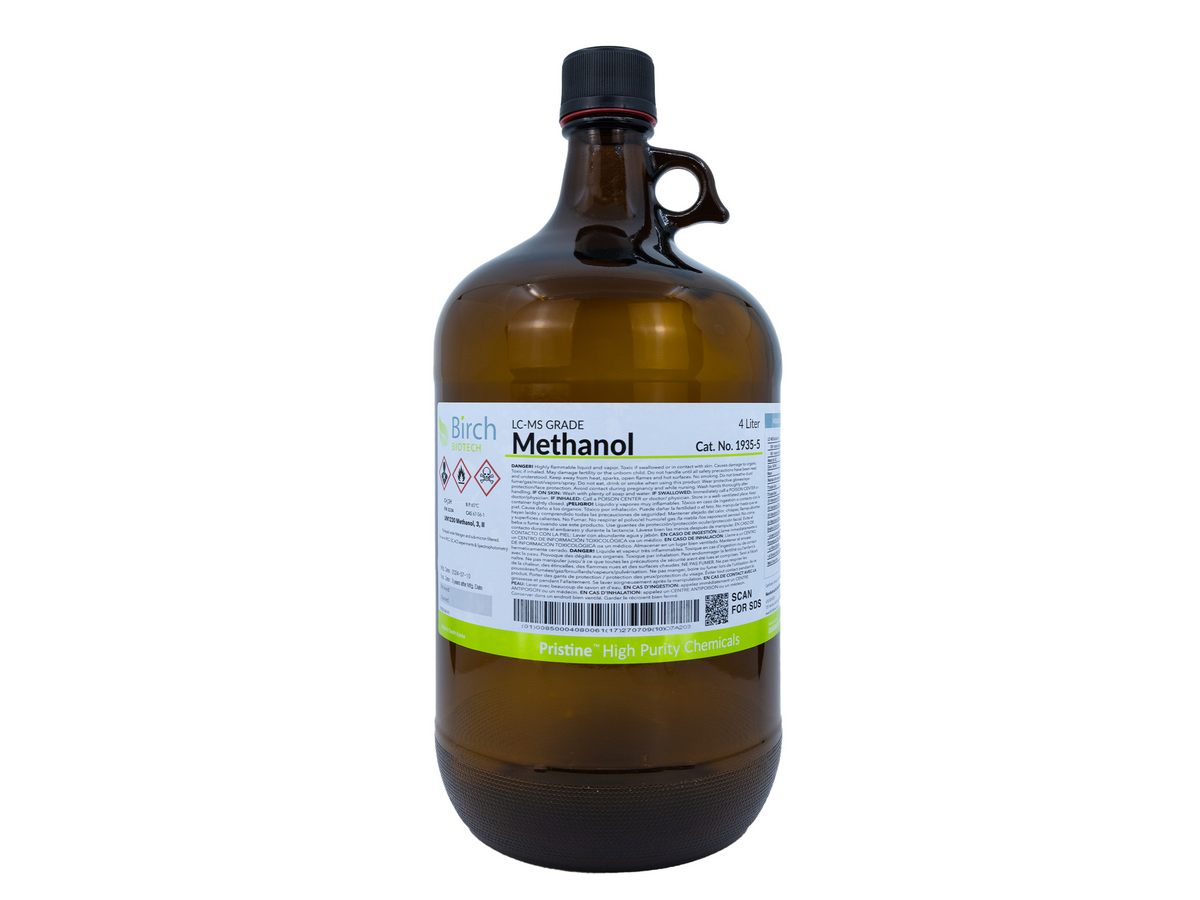 Birch Biotech PRISTINE Methanol, LC-MS Grade, Reagents, Birch Biotech, MSE Supplies