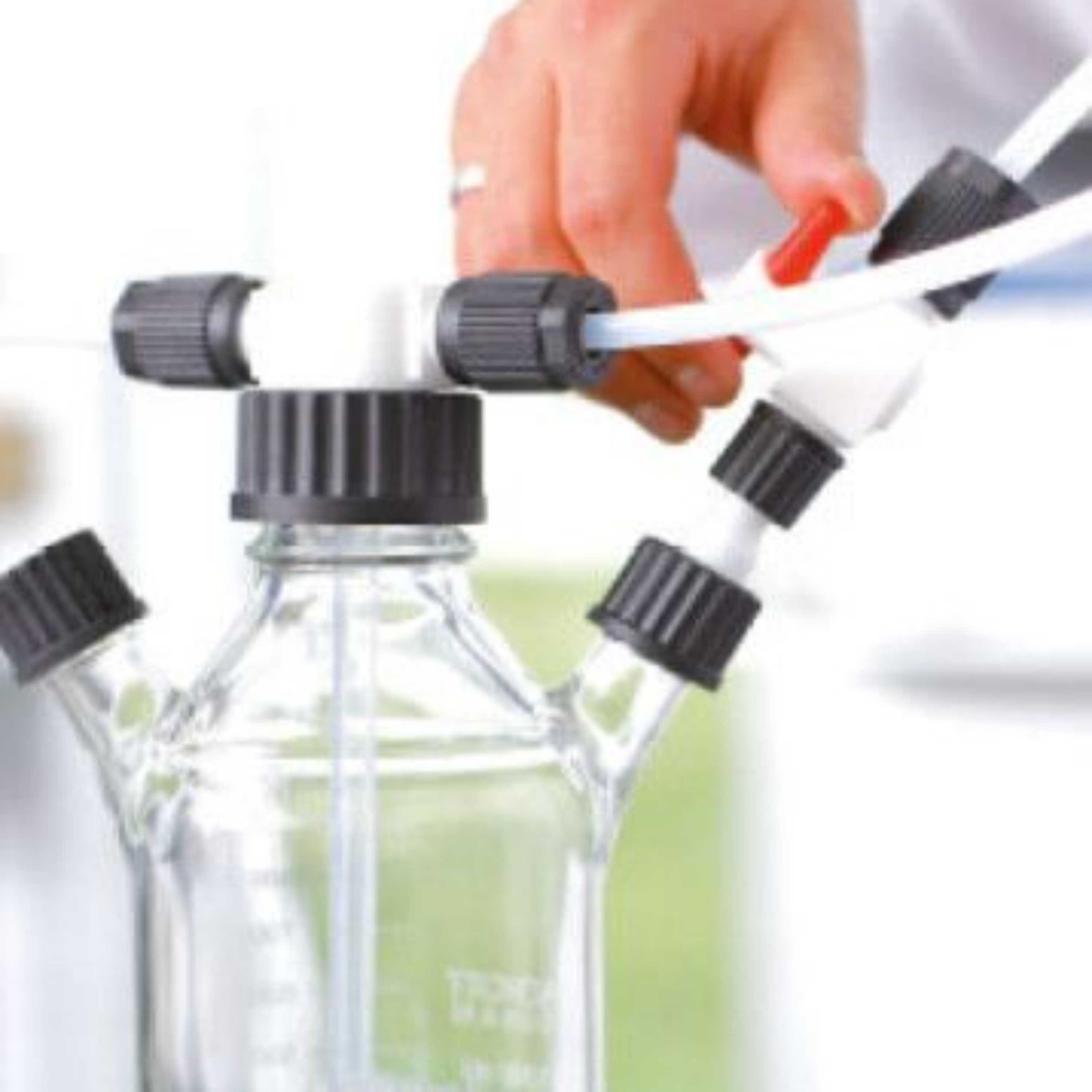 BOLA Scrubber Bottles Vitrum (PTFE/Glas ) - GL 45, 500 ml